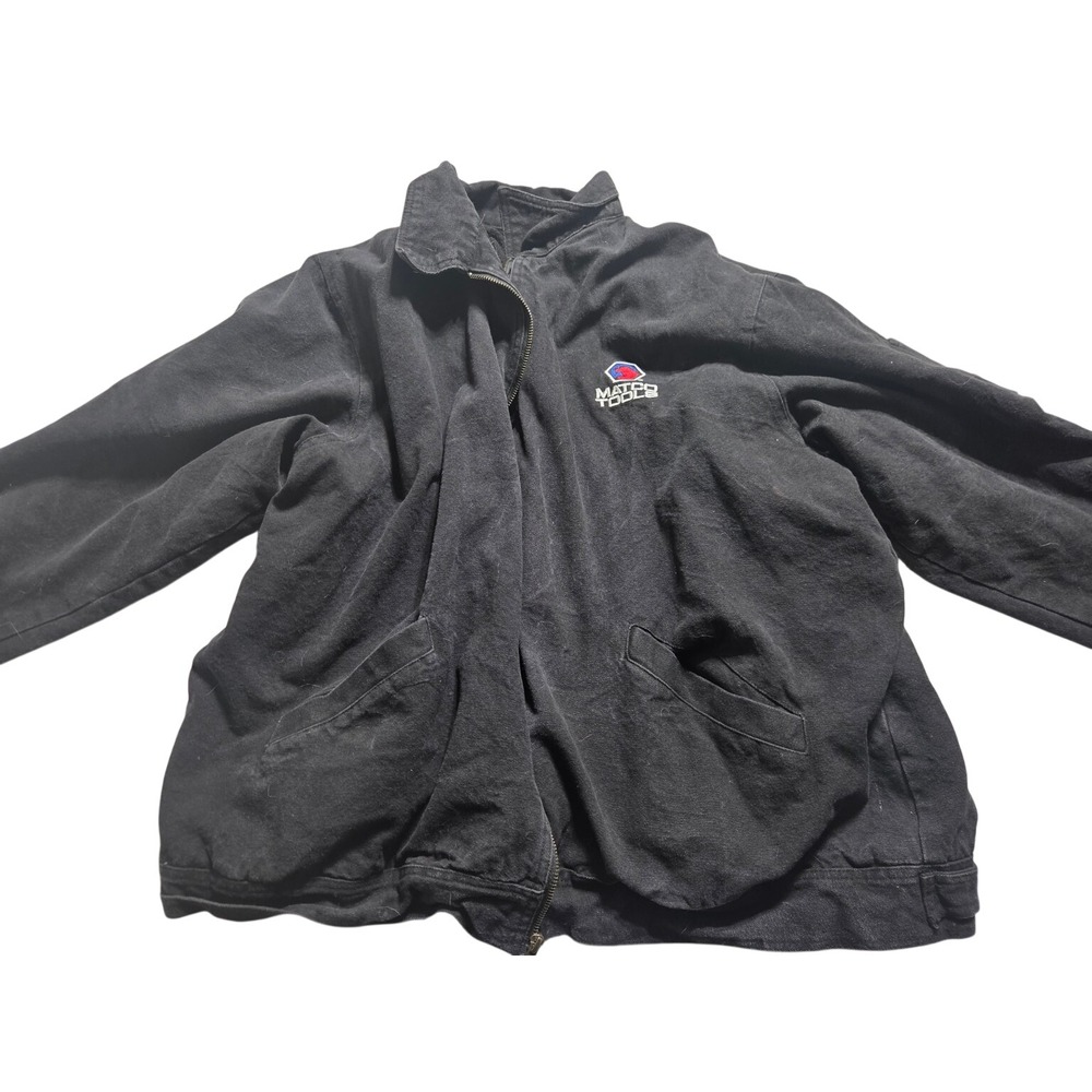 Matco Tools Mens Black Mechanic Work Jacket Embroidered Logo Automotive Shop